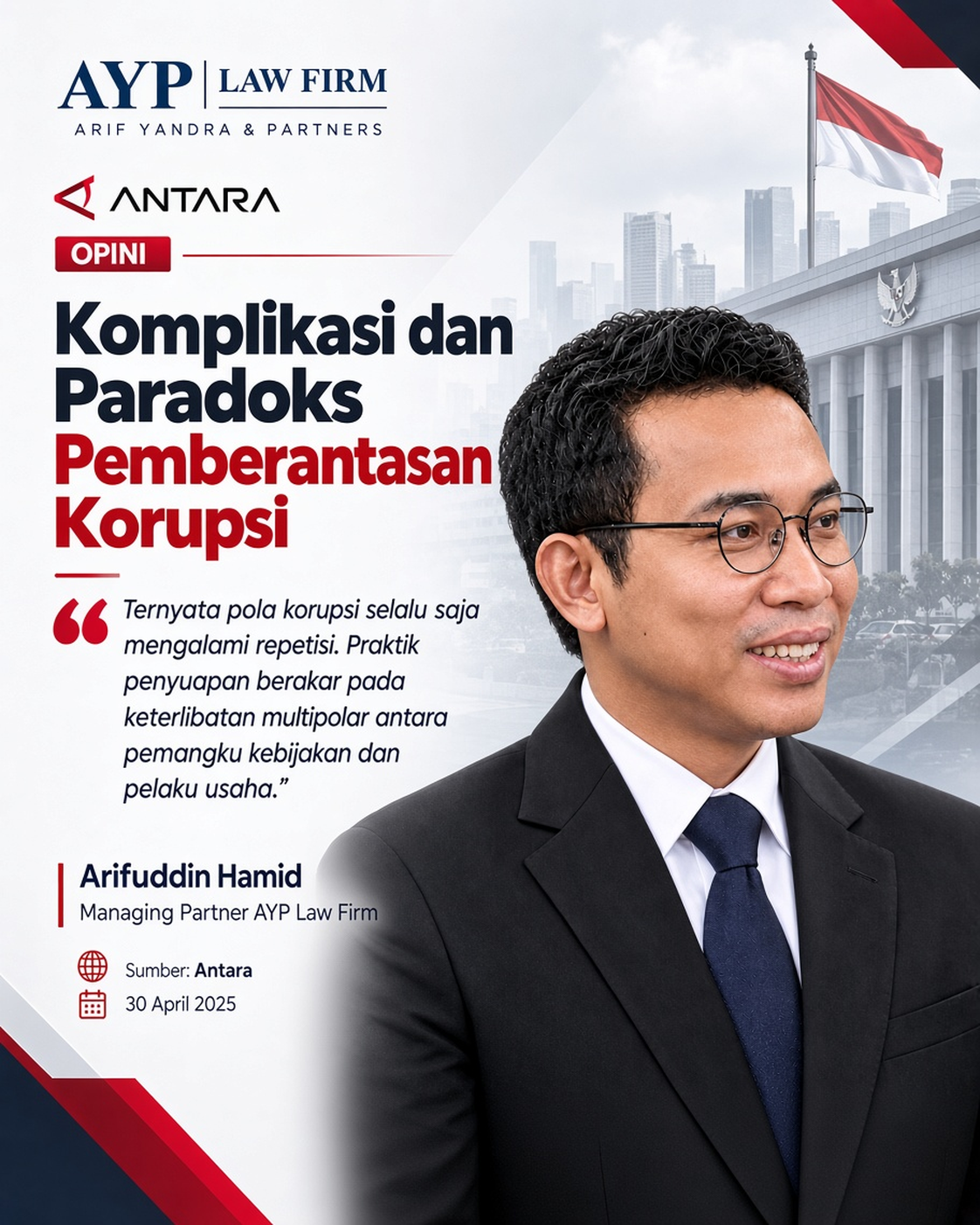 Komplikasi dan Paradoks Pemberantasan Korupsi